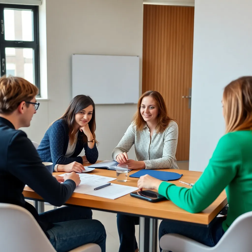 Workshop-Teilnehmer lernen gemeinsam Budgetierung